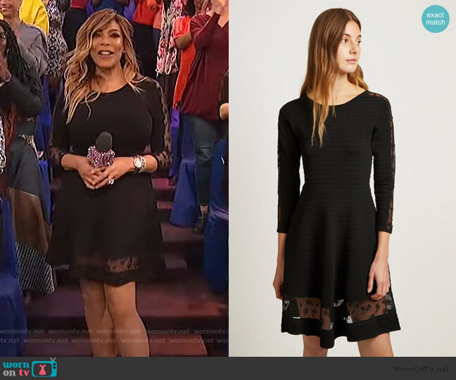 Voletta Crepe Knit Dress by French Connection worn by Wendy Williams  on The Wendy Williams Show