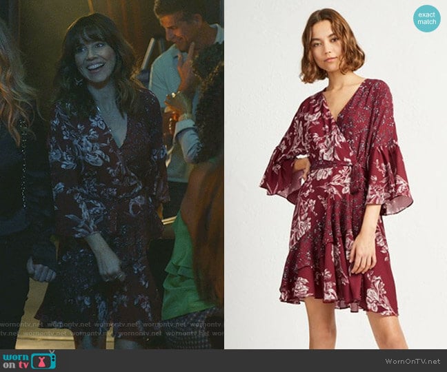 Ellette Dress by French Connection  worn by Judy Hale (Linda Cardellini) on Dead to Me