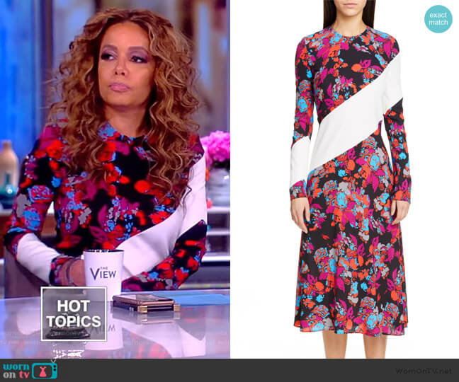 WornOnTV: Sunny’s floral dress with white stripe on The View | Sunny ...