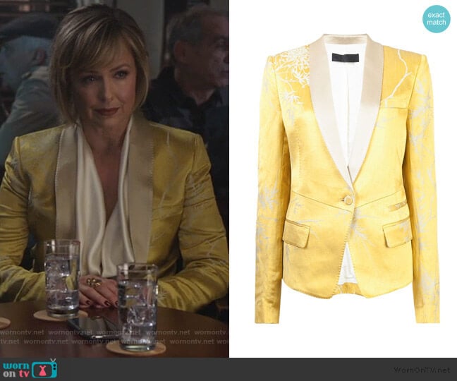 Shawl Collar Blazer by Haider Ackermann worn by Jacqueline (Melora Hardin) on The Bold Type