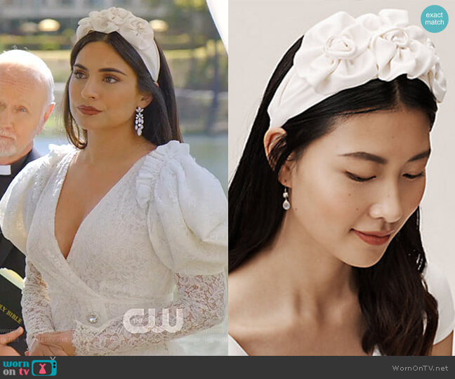 osette Headband by Jennifer Behr worn by Cristal Jennings (Daniella Alonso) on Dynasty