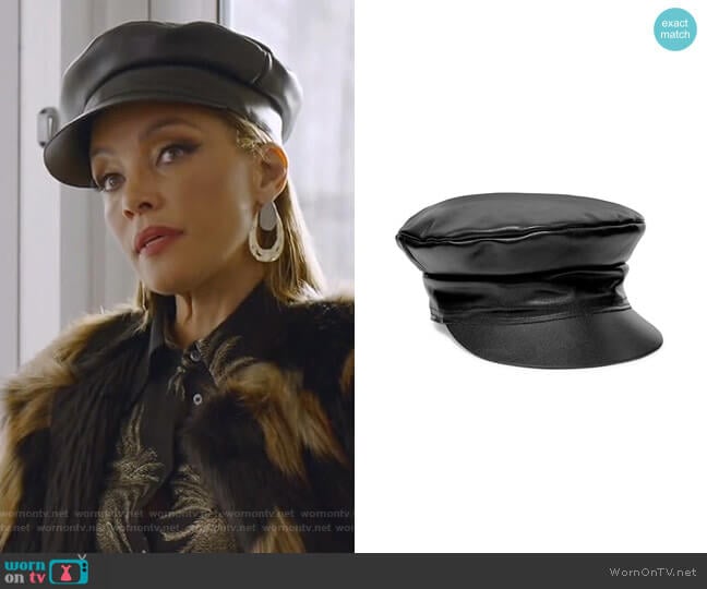 Biker Leather Cap by Lack of Color worn by Dominique Deveraux (Michael Michele) on Dynasty