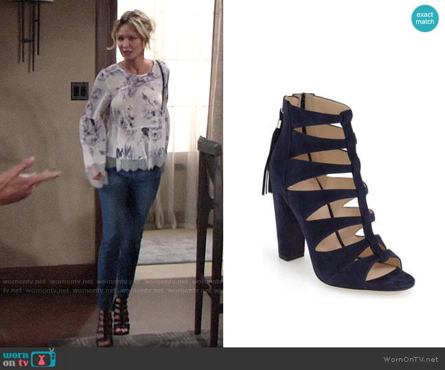 Marc Fisher LTD Hindera Sandal  worn by Sharon Newman (Sharon Case) on The Young and the Restless