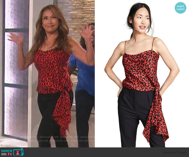 Tanya Top by Milly worn by Carrie Inaba on The Talk