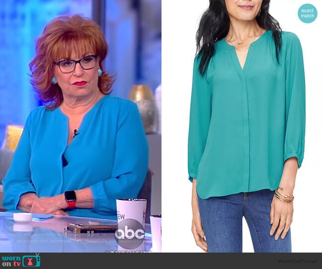 Pintuck-Back Blouse by NYDJ worn by Joy Behar on The View