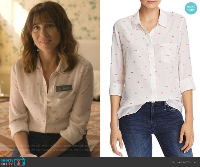 Kate Shirt by Rails worn by Judy Hale (Linda Cardellini) on Dead to Me