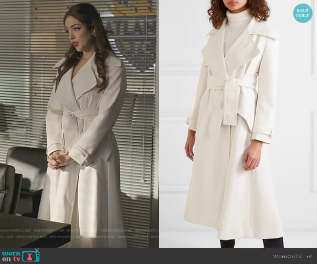 white wrap coat