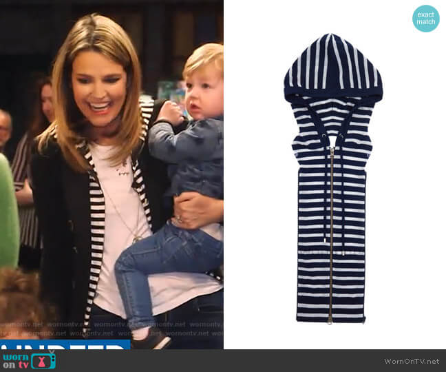 Stripe Dickey by Veronica Beard worn by Savannah Guthrie on Today