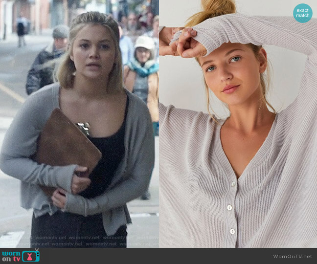 Urban Outfitters Courtney Cardigan worn by Tandy Bowen (Olivia Holt) on Cloak & Dagger