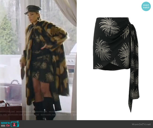 Palm Tree Skirt by Victoria Victoria Beckham worn by Dominique Deveraux (Michael Michele) on Dynasty