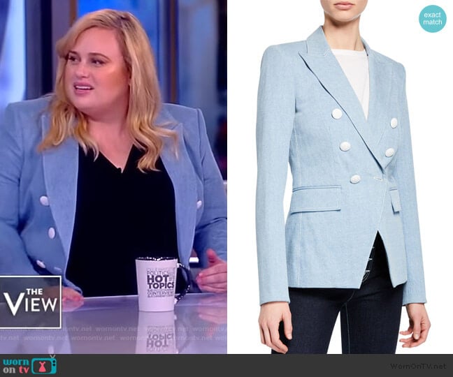 Miller Double-Breasted Dickey Jacket by Veronica Beard worn by Rebel Wilson on The View