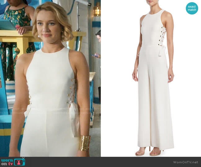 Zimmermann Laced In Wide-Leg Jumpsuit worn by Petra Solano (Yael Grobglas) on Jane the Virgin