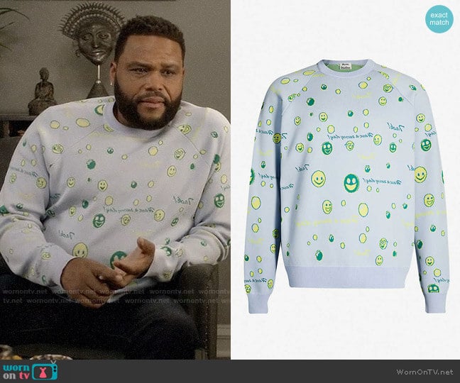 Acne Studios Kiran Jumper worn by Andre Johnson (Anthony Anderson) on Black-ish