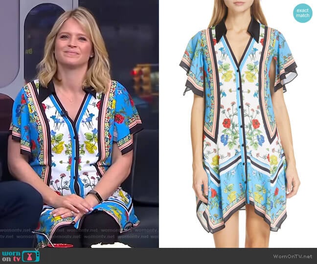 Conner Dress by Alice + Olivia worn by Sara Haines on Good Morning America