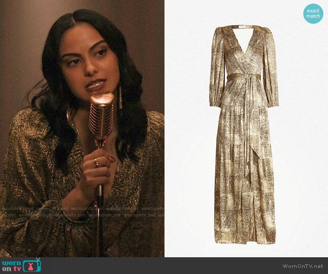 ba&sh Saddie Dress worn by Veronica Lodge (Camila Mendes) on Riverdale