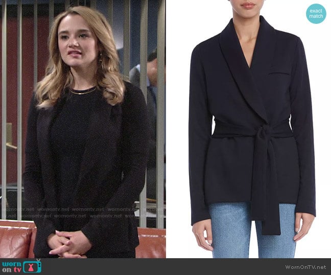 Bailey 44 J'Adore Fleece Blazer worn by Summer Newman (Hunter King) on The Young and the Restless