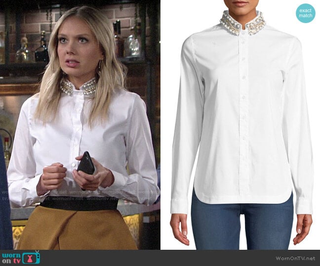 Bailey 44 Ursula Shirt worn by Abby Newman (Melissa Ordway) on The Young and the Restless