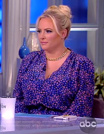 Meghan's blue floral jumpsuit on The View