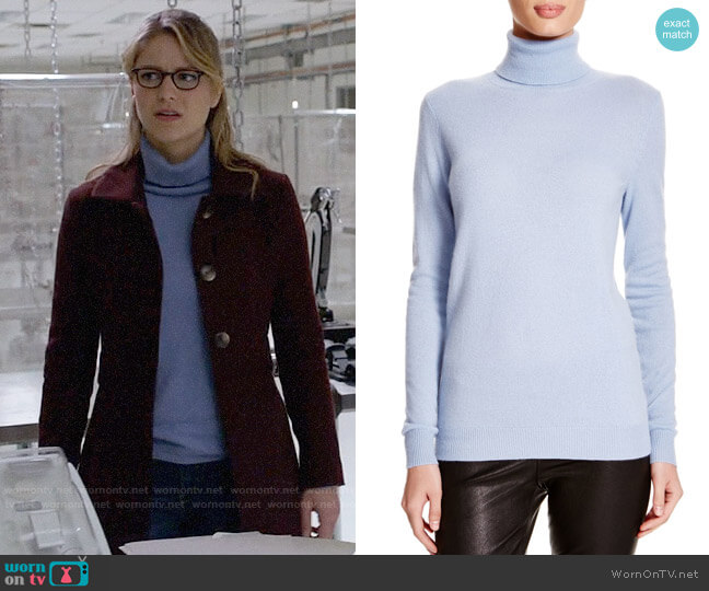 C by Bloomingdales Cashmere Turtleneck Sweater worn by Kara Danvers (Melissa Benoist) on Supergirl