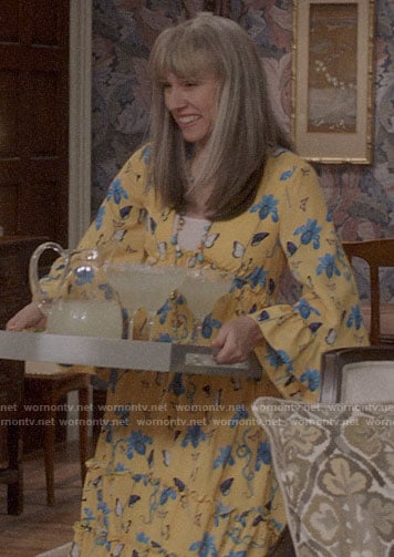 Catherine’s yellow floral dress on Veep