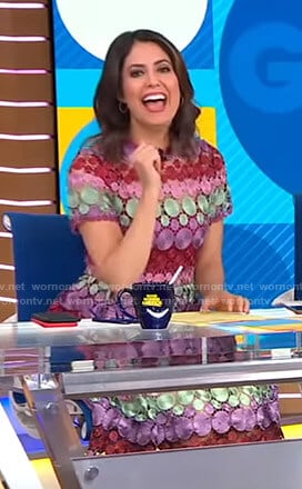 Cecilia’s multicolored lace dress on Good Morning America