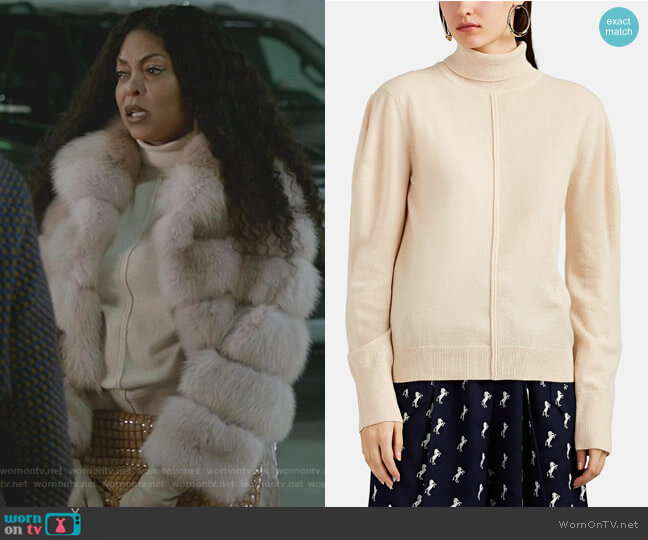 Cashmere Puff-Sleeve Turtleneck Sweater by Chloe worn by Cookie Lyon (Taraji P. Henson) on Empire