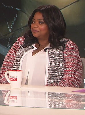 Octavia Spencer’s tweed jacket on The Talk