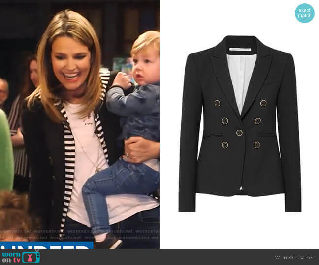 Colson Dickey Cady Blazer by Veronica Beard worn by Savannah Guthrie on Today