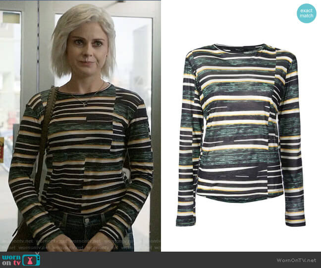 Derek Lam Long Sleeve Tee worn by Liv Moore (Rose McIver) on iZombie