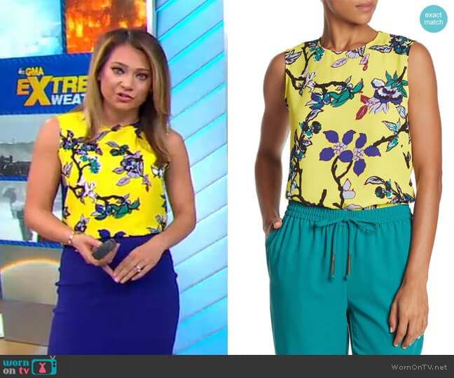 Mary Top by Diane von Furstenberg worn by Ginger Zee on Good Morning America