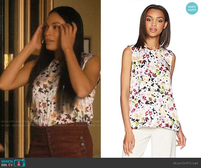 WornOnTV: JR’s leaf print top and burgundy jeans on Jane the Virgin ...