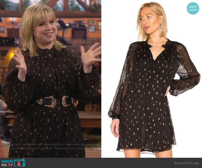 Frame Smocked Raglan Dress worn by Kristin Baxter (Amanda Fuller) on Last Man Standing