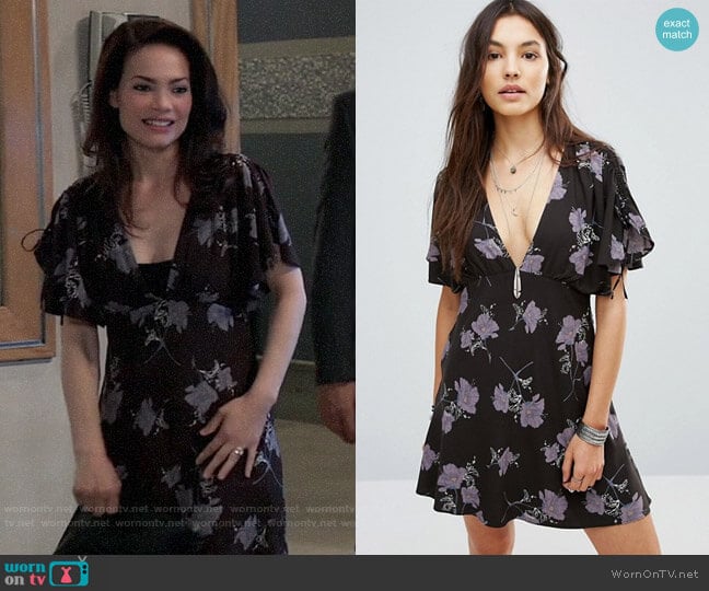 Free People Melanie Dress worn by Elizabeth Webber (Rebecca Herbst) on General Hospital