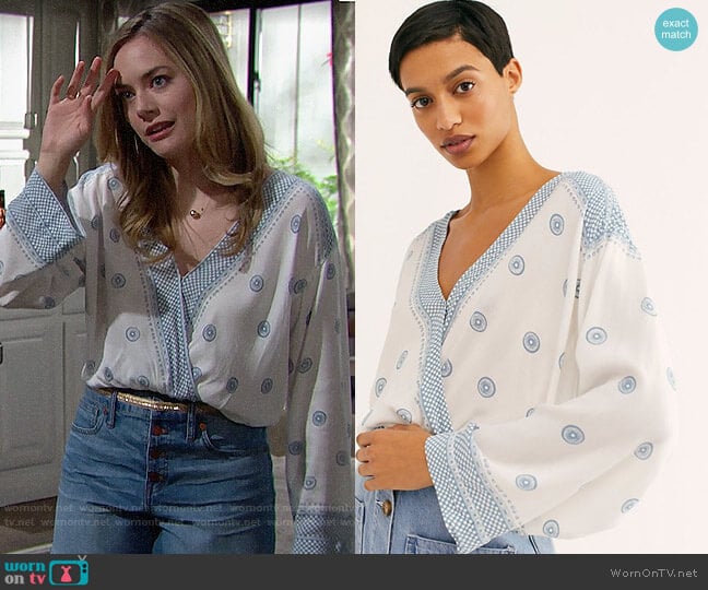 Free People On Board Bodysuit worn by Hope Logan (Annika Noelle) on The Bold and the Beautiful