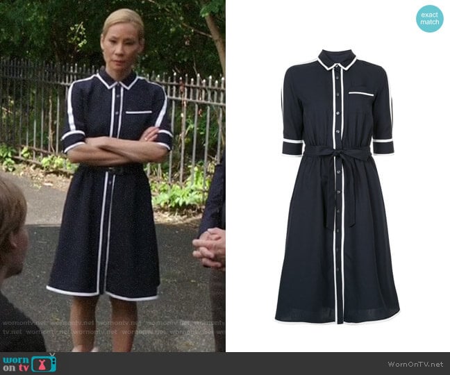 Guild Prime Flared Shirtdress worn by Joan Watson (Lucy Liu) on Elementary