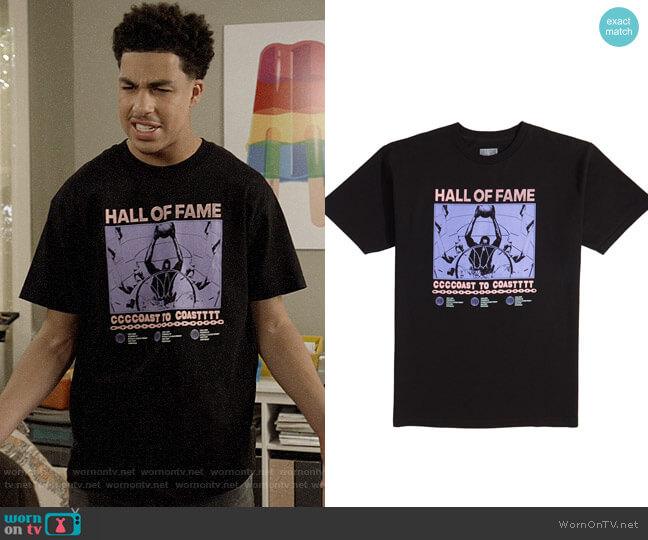 Hall of Fame Slammer T-shirt worn by Andre Johnson Jr (Marcus Scribner) on Black-ish