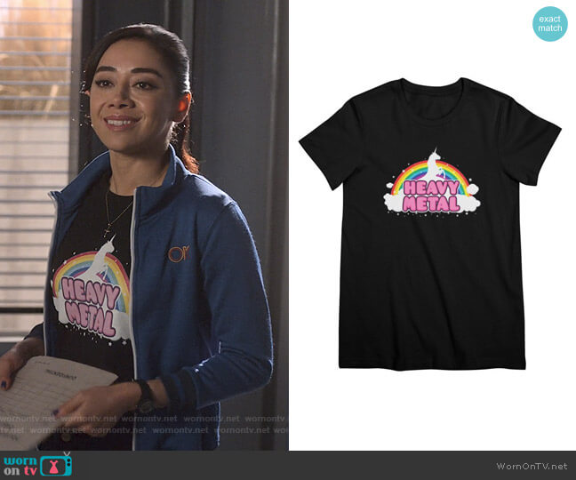 eavy Metall Tee by Philipp Rietz at Threadless worn by Ella Lopez (Aimee Garcia) on Lucifer