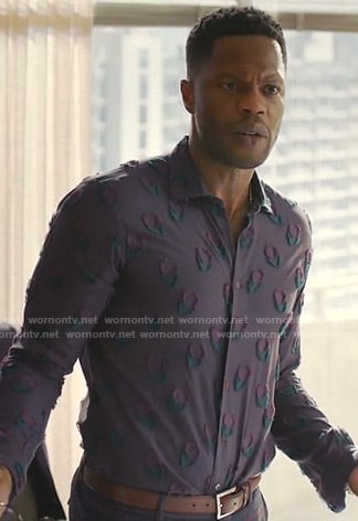 Jeff's floral shirt on Dynasty