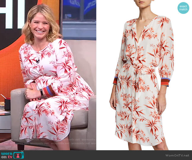 Jeanee Dress by Joie worn by Sara Haines on Good Morning America