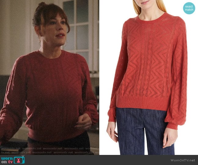 Joie Jaeda Sweater worn by Mary Andrews (Molly Ringwald) on Riverdale