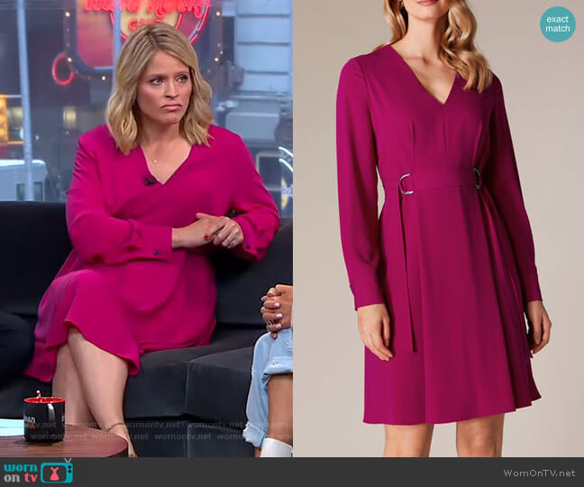 Soft Pleat Dress by Karen Millen worn by Sara Haines on Good Morning America