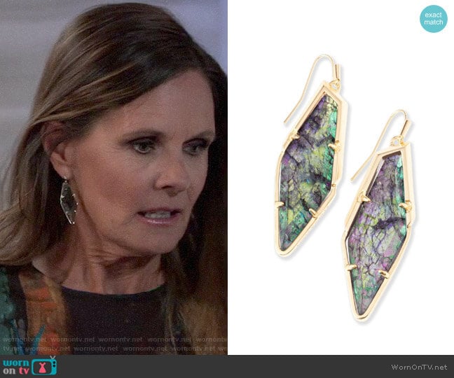 Kendra Scott Bexley Earrings worn by Lucy Coe (Lynn Herring) on General Hospital