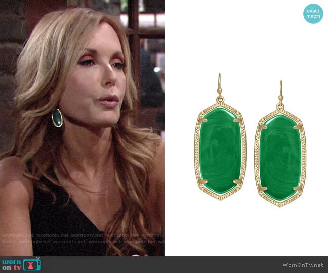 Kendra Scott Elle Earrings worn by Lauren Fenmore (Tracey Bregman) on The Young and the Restless