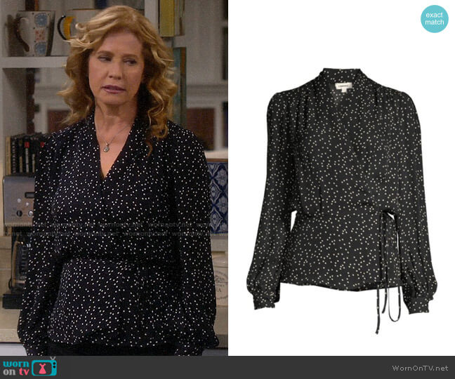 L'Agence Cara Blouse worn by Vanessa Baxter (Nancy Travis) on Last Man Standing