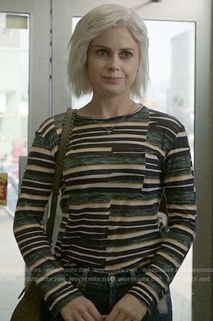 Liv's broken stripe long sleeve tee on iZombie