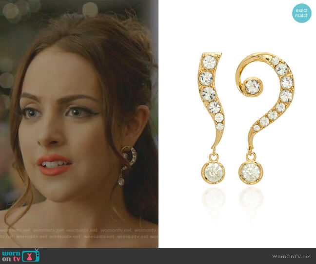 Kismet Drop Earrings by Lulu Frost worn by Fallon Carrington (Elizabeth Gillies) on Dynasty