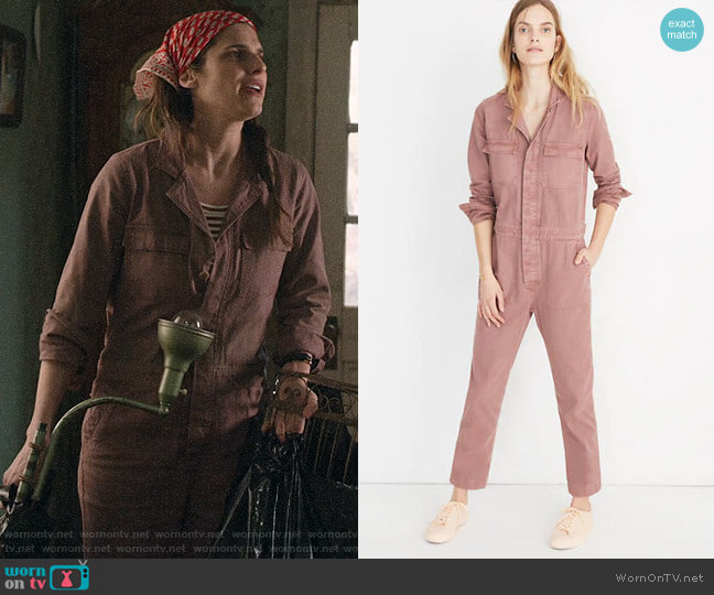 Madewell Coverall Jumpsuit worn by Rio (Lake Bell) on Bless This Mess