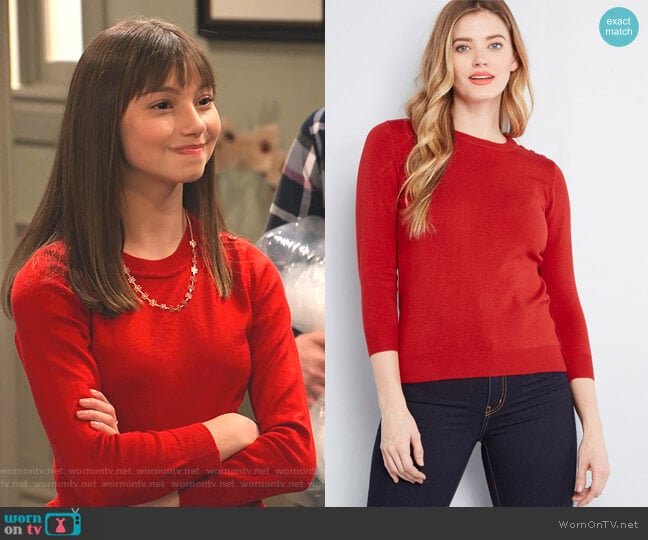 Charter School Pullover Sweater by Modcloth worn by Molly (Lauren Lindsey Donzis) on No Good Nick