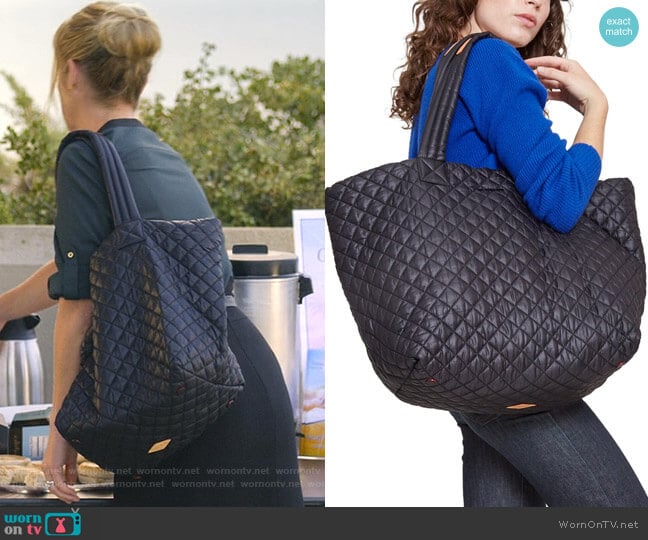 Large Metro Tote by MZ Wallace worn by Jen Harding (Christina Applegate) on Dead to Me