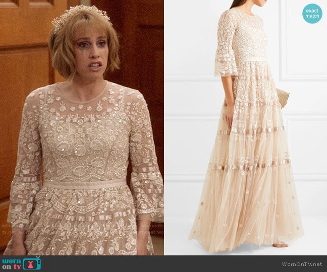 Needle & Thread Roses Embellished Gown  worn by Catherine Meyer (Sarah Sutherland) on Veep